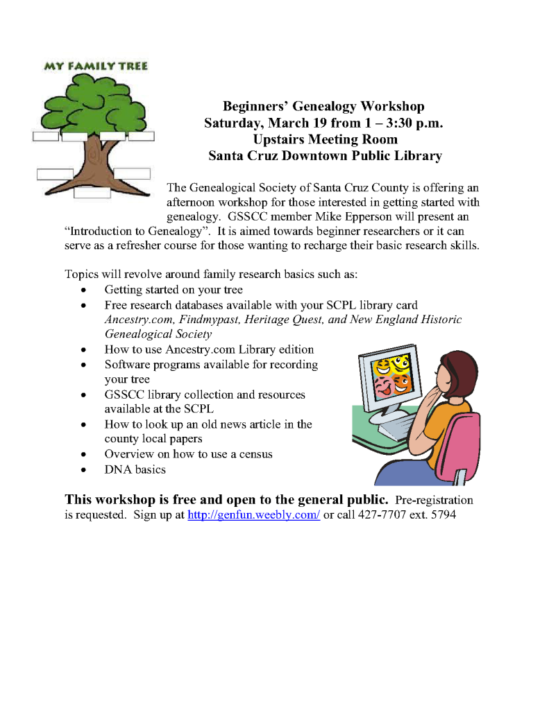 Beginners Genealogy Workshop March 19 2016_1